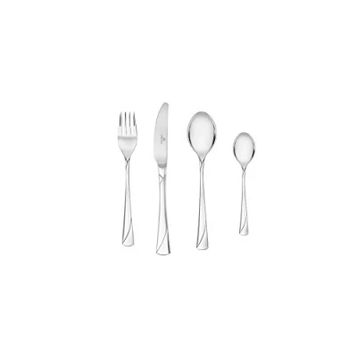 Immagine di Gerlach Set di Posate Lucido Valor, Acciaio Inox, Argento, 30 x 27 5 cm, 24 unità