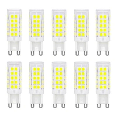Immagine di WULUN 5W G9 lampadine Led, bianco freddo 6000K, equivalente a 40W 50W lampadina alogena, 500lm 220 240V Nessun sfarfallio, non dimmerabile, risparmio energetico,10 Pack