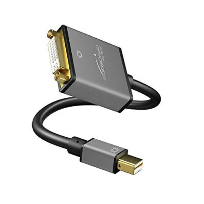 Immagine di KabelDirekt Adattatore/Convertitore da Mini DisplayPort DP a DVI risoluzione Max. 4K/30hz, contatti Dorati 24k, per iMac, MacBook, Monitor PRO Series