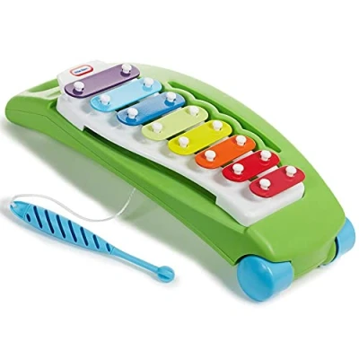 Immagine di Little Tikes Tap A Tune Xylophone Plays Any Ideal First Instrument Doubles As Pull Toy Promotes Hand Eye Coordination &amp; Fine Motor Skills