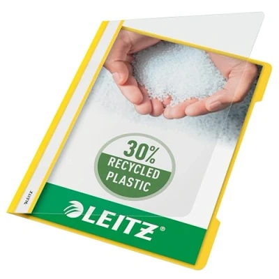Immagine di Leitz Cartellina Standard, Formato A4, Capacità fino a 250 Fogli, 80 gr/mq, Polipropilene, 1 Pezzo, Giallo, 41910015