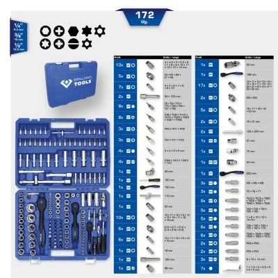 Immagine di KS TOOLS BT023172 Set bussole 172 1/4, 3/8, 1/2