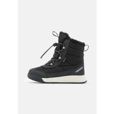 Immagine di Viking AERY WARM GTX Unisex Stivali con i lacci per bambini, Taglia: 34, Black/charcoal Tessuto / sintetico