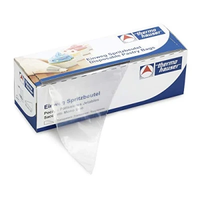 Immagine di Thermohauser 8300017034 sac à Poche monouso (plastica PE) Smoothy, Trasparenti, 100 Pezzi, 40,0 x 23,0 0,009 cm