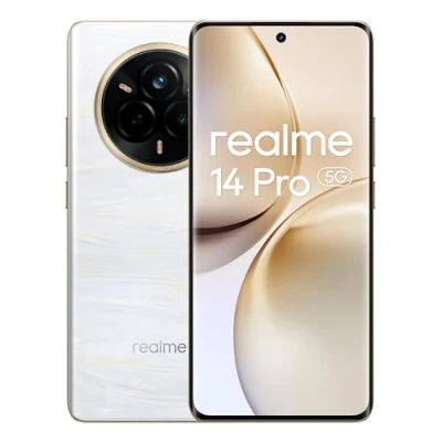 Immagine di realme Smartphone 14 Pro 5g, 12+512GB, Bianco, fotocamera Sony IMX882 OIS AI, design che cambia colore sensibile al freddo, batteria 5260 mAh, IP69, display 120Hz, esclusiva Amazon(Nessun adattatore)