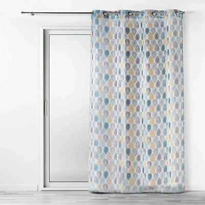 Immagine di douceur d&#039;Intérieur palpito Pannello a occhielli Poliestere, bianco, 240x140 cm