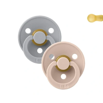 Immagine di 2 Succhietti BIBS Colour Round Cloud/Blush