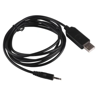 Immagine di Cavo console AP9630 AP9631 940 0299A per scheda di gestione rete APC P2303GT USB RS232 seriale a spina jack stereo TRS da 2,5 mm PC Link (1,8 m)