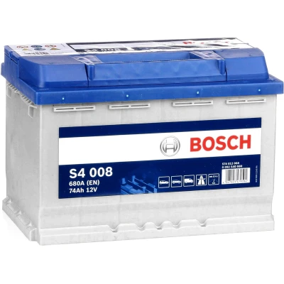 Immagine di BOSCH S4 0 092 S40 080 Batteria avviamento 12V 74Ah 680A B13 VOLKSWAGEN: Passat B6 Sedan, Variant, GOLF 6, MERCEDES BENZ: SLK, Classe A