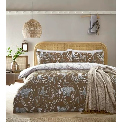 Immagine di furn. Buckthorn Set copripiumino matrimoniale ambra, arancione