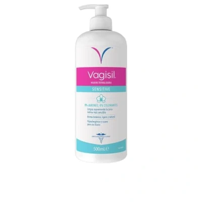 Immagine di Vagisil Detergente Intimo Donna Sensitive, Igiene Intima Quotidiana, pH Bilanciato, per Pelle Sensibile, Extra Delicato, Senza Sapone, Coloranti e Profumo, 500 ml