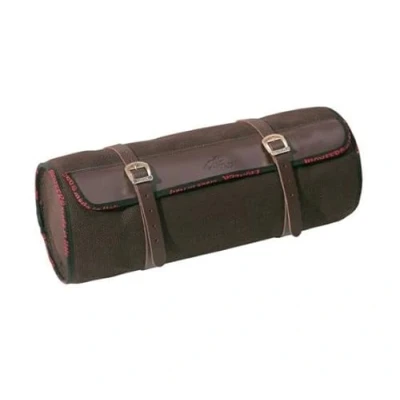 Immagine di PIONEER Borse da Sella per Cavalli in Cuoio e Tessuto Ideali Equitazione, Trekking Gite a Cavallo Design Posteriore Banana Resistente Confortevole Marrone