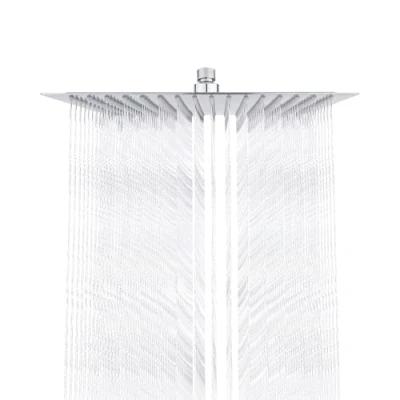Immagine di GRIFEMA, Soffione Doccia a Pioggia,Doccia Fisso Grande Quadrato, 30 x cm, Acciaio, Cromo
