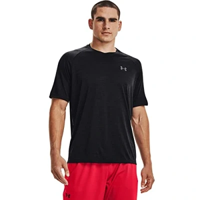 Immagine di Under Armour Maglietta a Maniche Corte da Uomo Tech 2.0 con Scollo V, Nero (001)/Grafite, XX Large