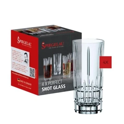 Immagine di Spiegelau &amp; Nachtmann, set di 4 bicchierini da liquore, in vetro cristallo, 55 ml, Perfect Serve, 4500170