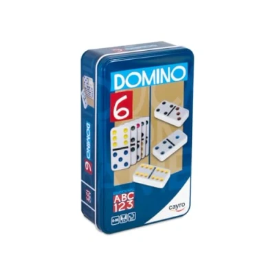 Immagine di Cayro Domino Dai 6 Anni in Su Modello Multicolore con Tessere Colorate Classico Gioco da Tavolo per Bambini e Adulti Ideale i Viaggi 2 a 4 Giocatori