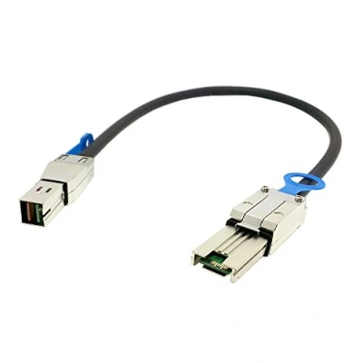 Immagine di Cablecc Cavo esterno mini SAS 4X SFF 8088 a ad alta densità HD 8644 per server dati, 50 cm