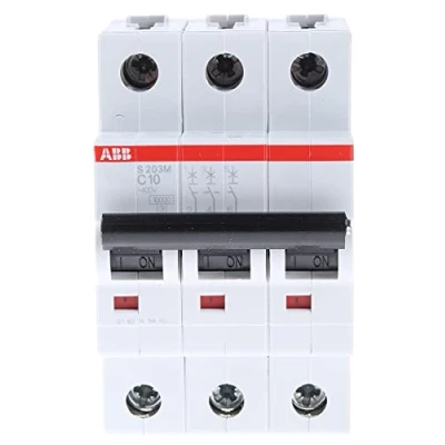 Immagine di ABB S203M C10 INTERRUTTORE AUTOMATICO 10KA 3P