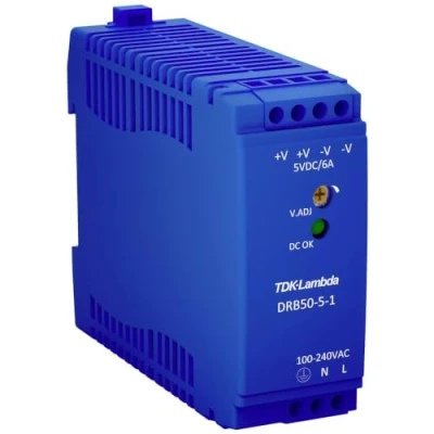 Immagine di TDK Lambda DRB50 24 1 Alimentatore per guida DIN V/DC 2.1 A 50.4 W Num. uscite:1 x Contenuto pz.