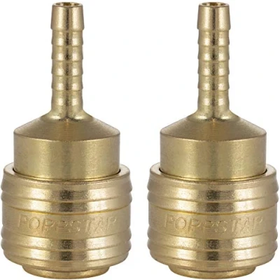 Immagine di Poppstar Attacchi Rapidi per Aria Compressa DN 7,2 con Beccuccio Tubi da 6mm, Set 2 Pezzi