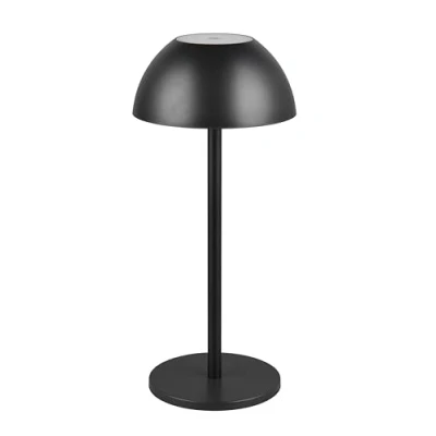 Immagine di Reality Leuchten Ricardo R54106132 Lampada da tavolo a LED per esterni, in metallo nero opaco, plastica bianca, con 1,7 Watt, 4 ingressi touch