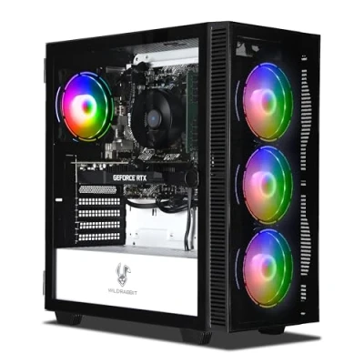 Immagine di Ankermann Business Gaming V3 AMD Ryzen 5 4500 Nvidia GeForce GTX 1650 4GB 16GB RAM 1TB NVMe SSD Windows 11 WiFi Libre Office