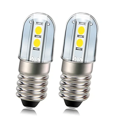 Immagine di Ruiandsion 2 lampadine a LED E10 bianche, 24 V, 3030, chip 4SMD, per fari, torce, luci da lavoro, non polarità