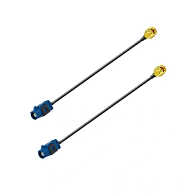 Immagine di Vecys Cavo Adattatore per Antenna GPS Fakra C a SMA RG174 15cm 6in 2pcs Auto DVR Modulo di Localizzazione Sistema Navigazione Ricevitore