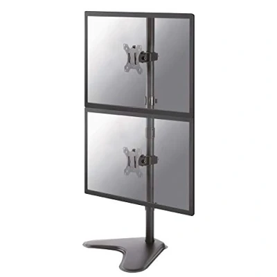 Immagine di Neomounts FPMA D550DDVBLACK 2 vie Supporto da tavolo per monitor 25,4 cm (10) 81,3 (32) Girevole, Rotante, Inclinabile, Stativo