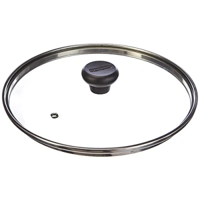 Immagine di Moneta Coperchio Piatto, Vetro, Trasparente, Diametro 26 cm