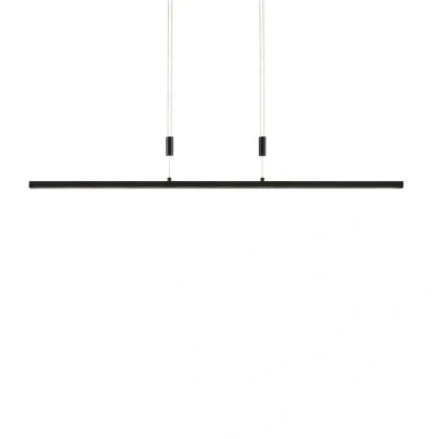 Immagine di Lampada LED a sospensione Arneja di Lindby, nera, CCT, regolabile in altezza