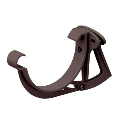Immagine di INEFA supporto per plancetta, regolabile, grondaia semicircolare, Staffa, fascia, accessori, in plastica la casa estiva NW 100, 1 pezzo marrone scuro