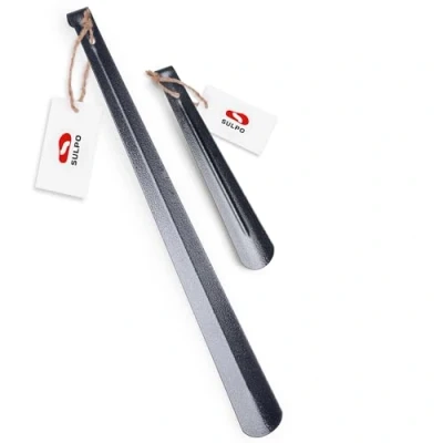 Immagine di SULPO Set di 2 pezzi 26cm &amp; 66cm Robusto Calzascarpe in acciaio inox lungo e medio corto metallo con foro per appendere