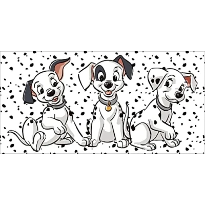 Immagine di Jerry Fabrics Disney 101 Dalmatian Lucky Bath Towel 70 x 140 cm, multicolore