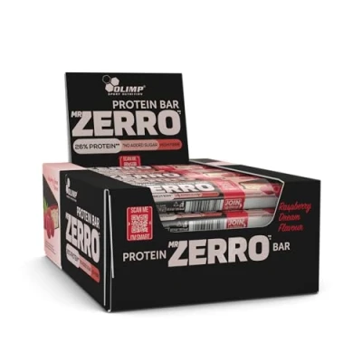 Immagine di OLIMP SPORT NUTRITION Mr Zerro Protein Bar (25 x 50 g) Sogno di lampone (Raspberry Flavour)