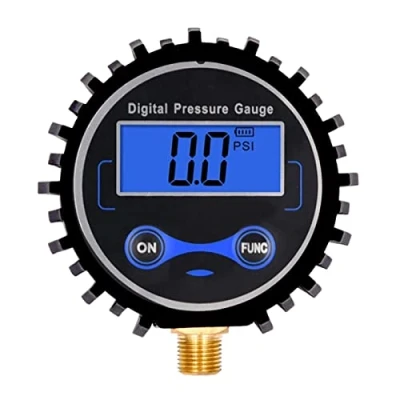 Immagine di Manometro digitale per pneumatici con display LCD retroilluminato auto, camion, moto