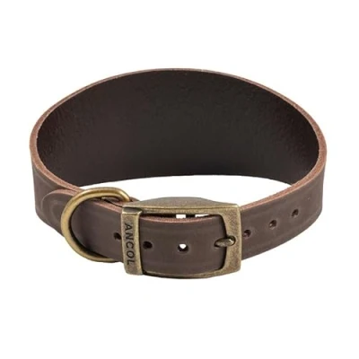 Immagine di Ancol Timberwolf Collare in pelle per whippet, adatto collo da 30 a 34 cm
