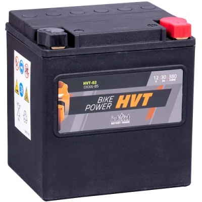 Immagine di intAct batteria PER MOTOCICLI HVT senza manutenzione e A prova di perdite. 02, YIX30L BS, 66010 97A, da 12 V, 30 AH (c20), 380 (EN) Dimensioni: 169x131x174 mm