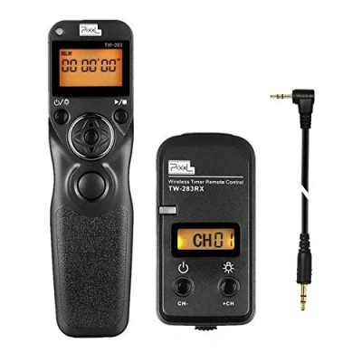 Immagine di Pixel 2.4GHz Wireless Telecomando TW283 E3 senza fili Timer Shutter Otturatore Rilascio Compatibile con Canon EOS R R6 RP 90D 250D 200D Olympus EM1X EM1 III EM5 Fuji XT3 XT4 XT30