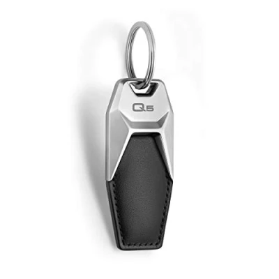 Immagine di Audi collection 3181900615 Portachiavi in Pelle Q5, Nero/Argento, taglia unica