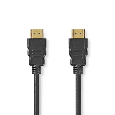 Immagine di NEDIS Cavo HDMI ad alta velocità con Ethernet maschio 4K @ 60Hz 18 Gbps 1.00 m rotondo PVC nero etichetta