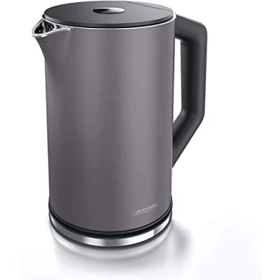 Immagine di arendo Bollitore Acqua Elettrico da 1.5L 2200W Eco Controllo Temperatura Regolabile 40 100C Parete Doppia in Acciaio Inossidabile Senza BPA Grigio vulcanico