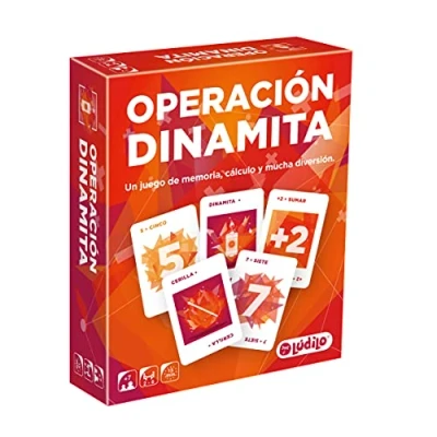 Immagine di LÚDILO Operazione Dinamite 7 Anni Educativi Gioco di Carte 2 A 6 Giocatori Giochi da Tavolo Logica Bambini, One Size