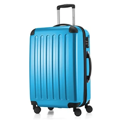 Immagine di HAUPTSTADTKOFFER ALEX Valigia rigida, Trolley espandibile, Bagaglio con 4 ruote doppie, TSA, 65 cm, 74 litri, Ciano
