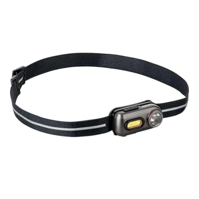 Immagine di NEBO Einstein 400 Torcia frontale ricaricabile con 5 modalità di illuminazione, accessori per campeggio ed escursionismo, corsa all&#039;aperto e sport
