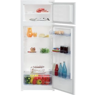 Immagine di Beko BDSA250K4SN b100 Frigorifero/congelatore integrabile, capacità 220 l, raffreddamento 176 congelamento 44 nicchia 145, tecnologia porta a traino, 37 dB, dispositivo da incasso, bianco