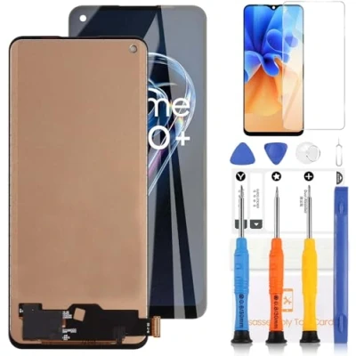 Immagine di schermo di ricambio per LCD Realme 9 PRO+ da 6,4 pollici Oppo PRO Plus RMX3392 RMX3393 Touch Screen Digitizer Assembly Kit con strumento (nero, versione TFT)