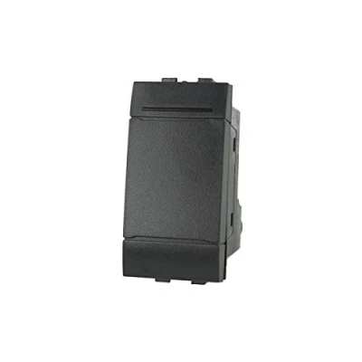Immagine di SANDASDON SD80001 Interruttore 1P 16A Unipolare Nero Compatibile con Bticino Living