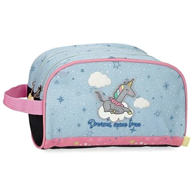 Immagine di Enso I sogni diventano realtà Borsa da toilette Due scomparti Adattabile Multicolore 26x16x11 cm Poliestere