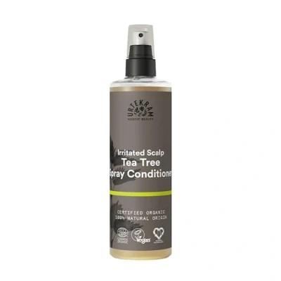 Immagine di Urtekram Tea Tree Spray Conditioner Leave In Formula Naturale &amp; Rinfrescante Per Papelli Cuoio Capelluto Idrata, Districa i Capelli, 250 ml